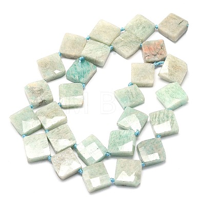 Natural Amazonite Beads Strands G-F725-36-1