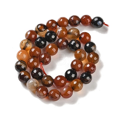 Natural Agate Beads Strands G-M437-B01-01O-1