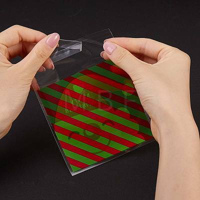 400 Pcs 4 Styles Self-Adhesive Christmas Candy Bags JX061A-1