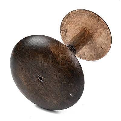 Wooden Dome Shaped Stem Hat Rack AJEW-I051-01A-02-1
