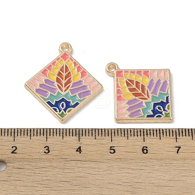 Rack Plating Alloy Enamel Pendants FIND-I038-04A-1