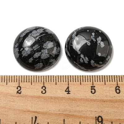 Natural Snowflake Obsidian Cabochons G-C115-02A-14-1