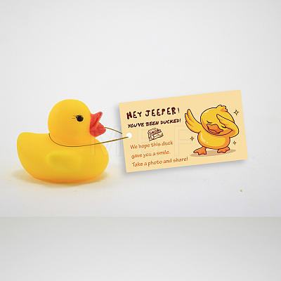 CREATCABIN 50Pcs Duck Theme Paper Card AJEW-CN0001-94C-1