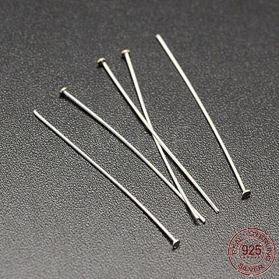 Sterling Silver Flat Head Pins X-STER-M030-B-01S-1