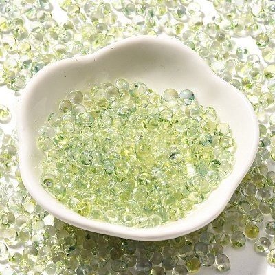 Transparent Baking Paint Glass Seed Beads SEED-P006-02B-09-1