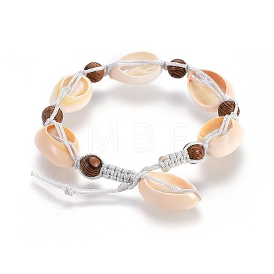 Nylon Cord Braided Bead Bracelets BJEW-JB04102-1