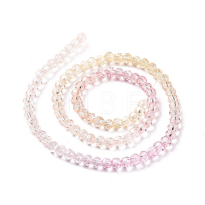 Transparent Glass Beads Strands X-GLAA-E036-07B-1