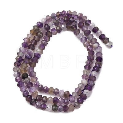 Faceted Natural Amethyst Beads Strands G-RM241221-N2-1