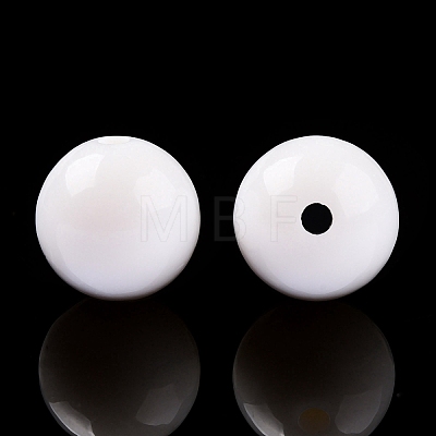 Opaque Acrylic Beads OACR-H038-09-01-1