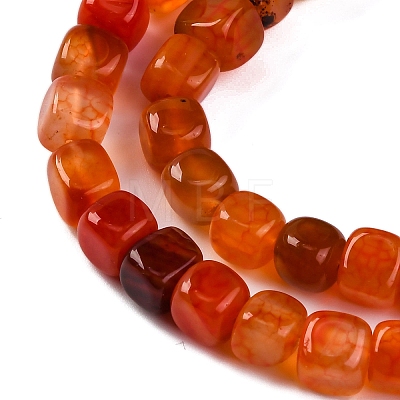 Natural Dragon Veins Agate Beads Strands G-G177-E05-01-1