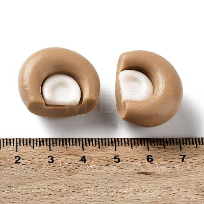 3D Animal Ear Opaque Resin Cabochons CRES-P029-B01-1