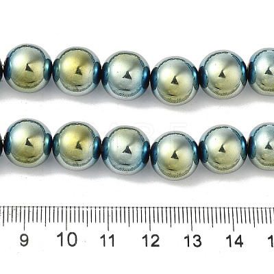 Electroplated Synthetic Magnetic Hematite Beads Strands G-I364-K01-04-1