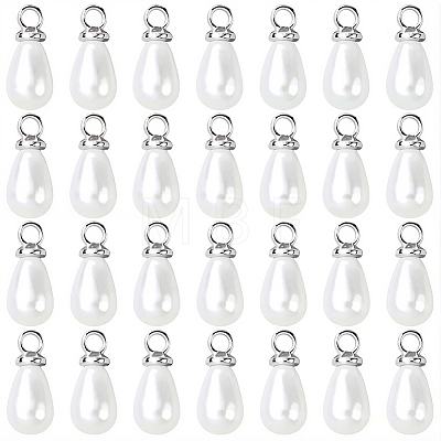 96Pcs ABS Plastic Imitation Pearl Pendants KY-SC0002-32P-1