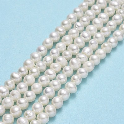 Natural Cultured Freshwater Pearl Beads Strands PEAR-F018-13F-01-1