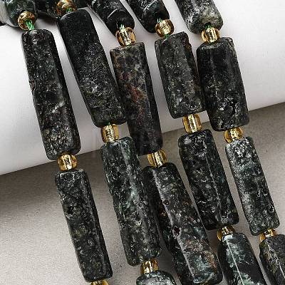 Natural Seraphinite Beads Strands G-D353-A05-1