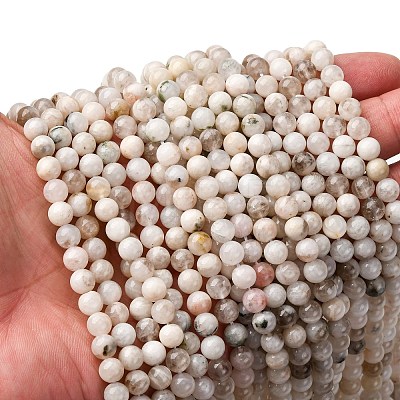 Natural White Moonstone Beads Strands X-G-I388-01-6mm-1