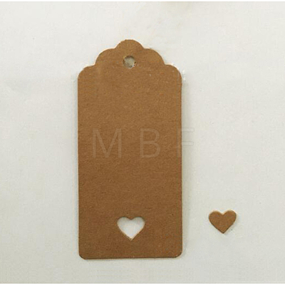 Jewelry Display Kraft Paper Price Tags CDIS-WH0002-D03-1