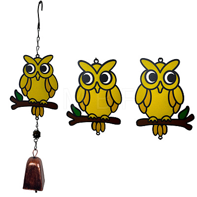 Iron Owl Pendant Decorations PW-WGD10A6-02-1