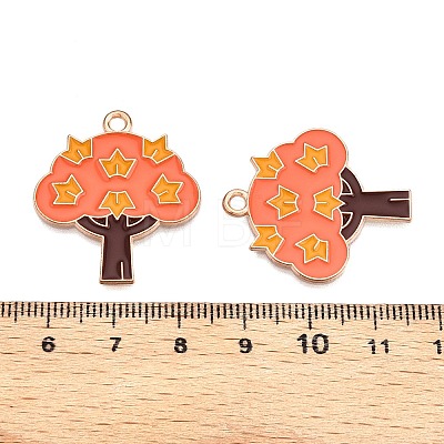 Thanksgiving Day Theme Alloy Enamel Pendants ENAM-T020-35K-1