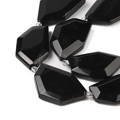 Natural Obsidian Beads Strands G-P548-A01-01-1