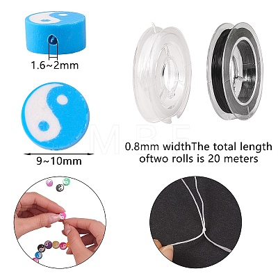 DIY Stretch Bracelets Making Kits DIY-SZ0003-82-1