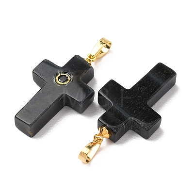 Natural Obsidian Pendants G-B180-01G-11-1