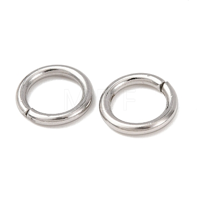 Tarnish Resistant 304 Stainless Steel Open Jump Rings STAS-Q186-02-8x1.2mm-1