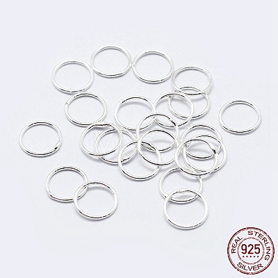 925 Sterling Silver Soldered Closed Jump Rings STER-F036-03S-1x6-1