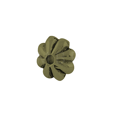 Tibetan Style Alloy Flower Spacer Beads X-TIBEB-0885-AB-FF-1