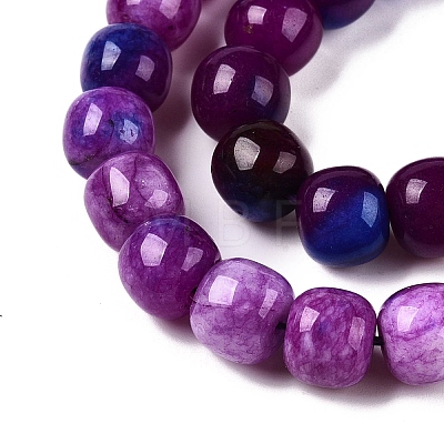 Dyed Natural White Jade Beads Strands G-T138-D26-1