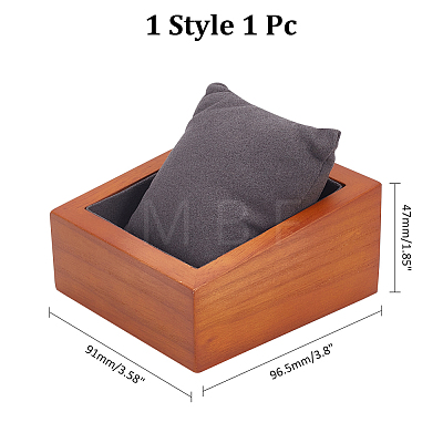 Rectangle Wooden Watch Display Stands ODIS-WH0017-110A-1