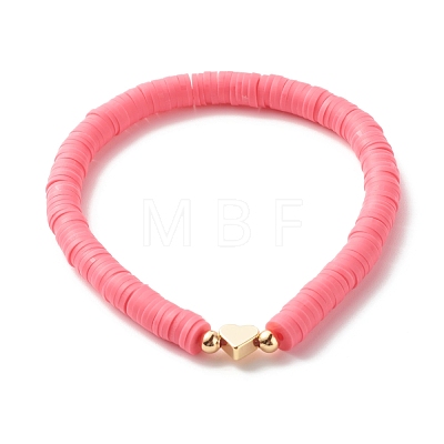 Handmade Polymer Clay Heishi Beads Stretch Bracelets Set BJEW-JB07397-1