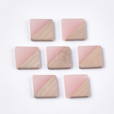 Resin & Wood Cabochons X-RESI-S358-90E-1