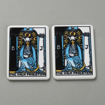 Printed  Acrylic Pendants LS-SACR-WH0008-013H-1