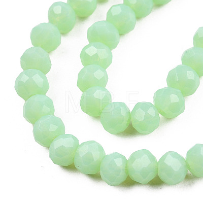 Opaque Solid Color Glass Beads Strands EGLA-A034-P4mm-D28-1