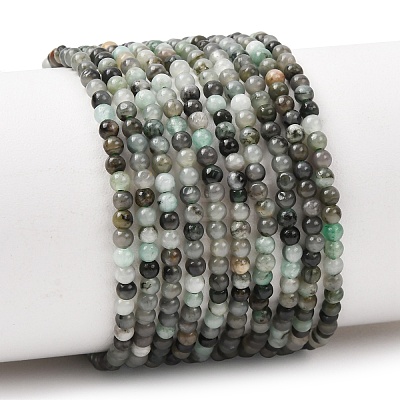 Natural Emerald Beads Strands G-H358-A05-3mm-01-1