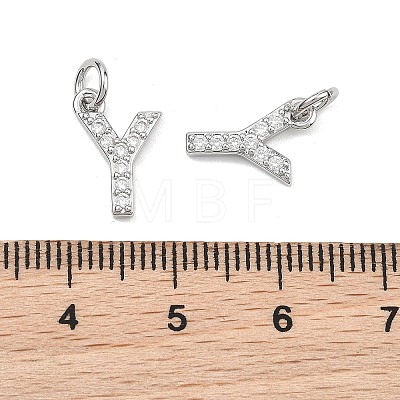 SHEGRACE Brass Micro Pave Clear Cubic Zirconia Pendants XGRQ29097-394P-Y-1