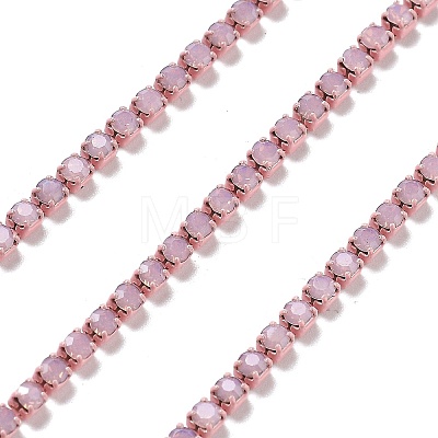 Iron Rhinestone Glass Cup Chain CH-U001-01D-1