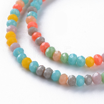 Opaque Glass Beads Strands GLAA-T006-09-B01-1