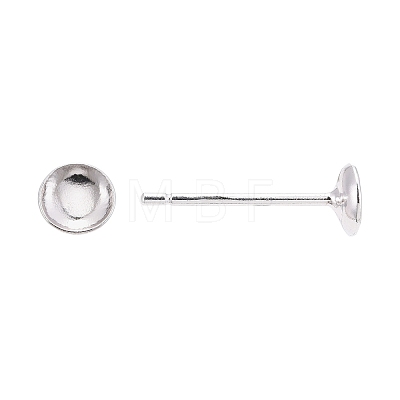 925 Sterling Silver Ear Stud Findings STER-K167-043B-S-1