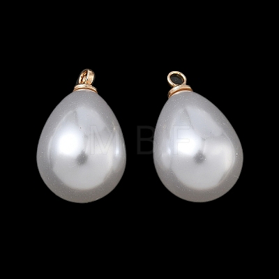 ABS Plastic Pearl Pendants X-FIND-Z105-03H-01G-1