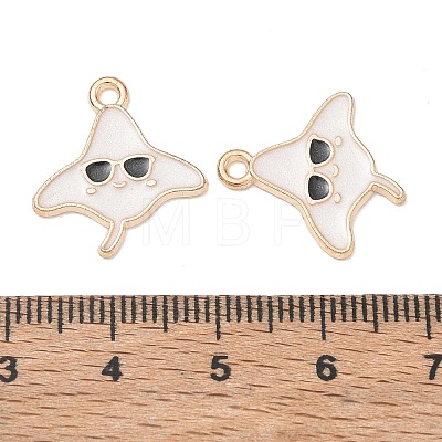 Alloy Enamel Pendants AL-CBAE435-17G-01-1