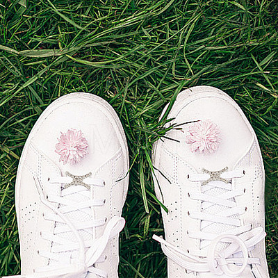 12Pcs 6 Styles Brass with Alloy Rhinestone Shoe Decoration FIND-HY0003-66-1