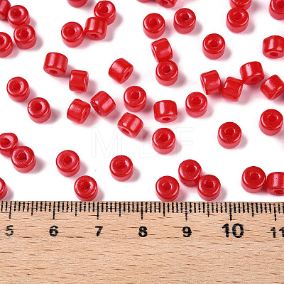 Opaque Baking Paint Glass Seed Beads SEED-T008-02K-1