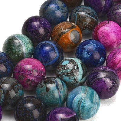 Natural Dragon Veins Agate Beads Strands GG-L001-L01-02G-1
