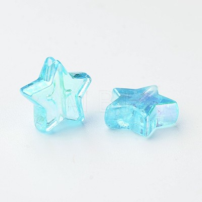 Eco-Friendly Transparent Acrylic Beads PL556-5-1