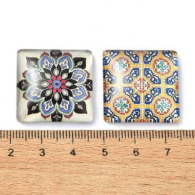 20Pcs Glass Cabochons GGLA-S059-01B-1