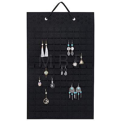 Soft Felt Wall-Mounted Earring Hanging Display Bags EDIS-WH0005-35-1