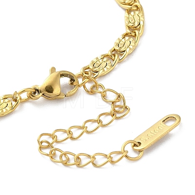 304 Stainless Steel Lumachina Chain Bracelets for Women BJEW-G712-06G-1