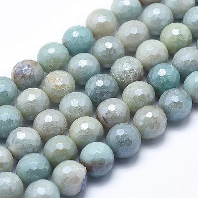 Natural Amazonite Beads Strands G-O164-02-8mm-1